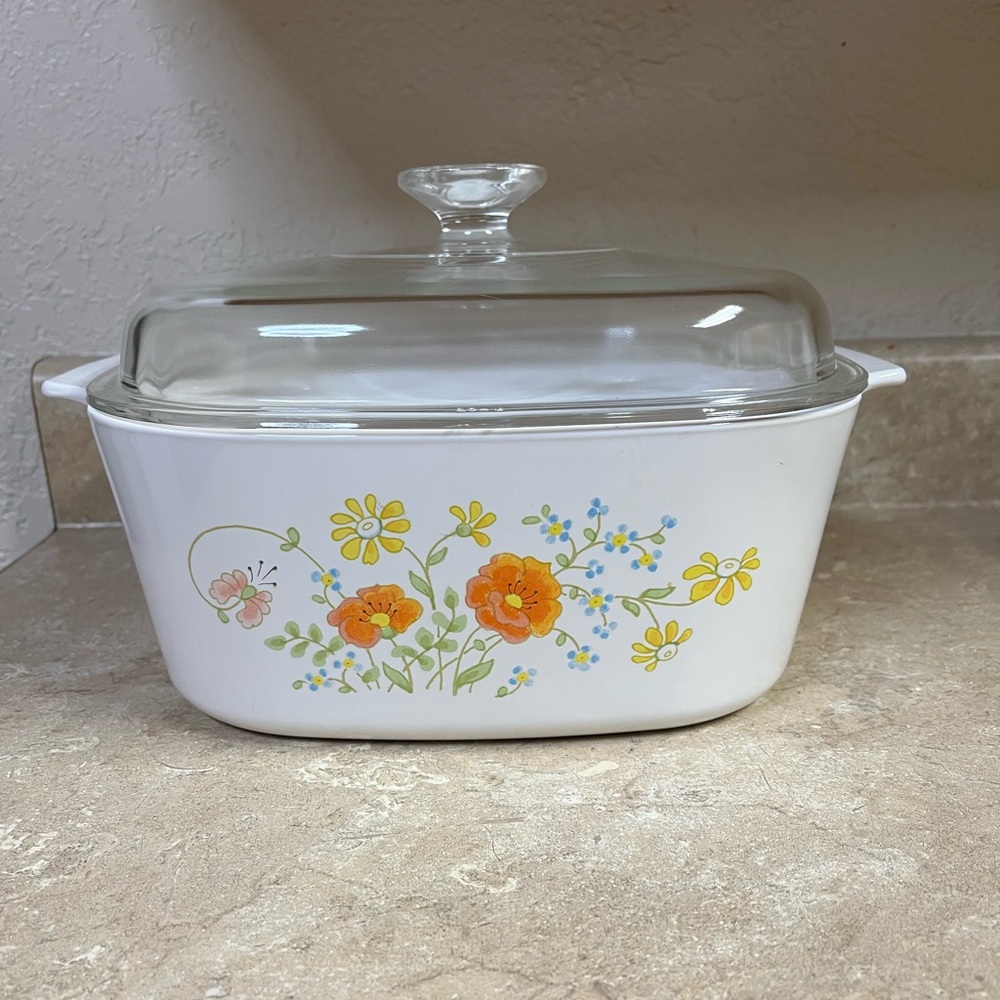 Corning Wear Wildflower Casserole Dish